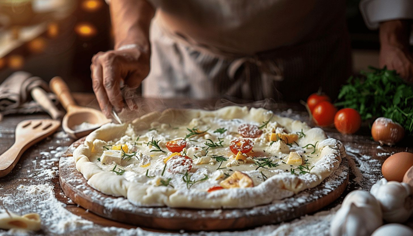 Découvrez la méthode pour préparer une délicieuse flammekueche sur pâte feuilletée