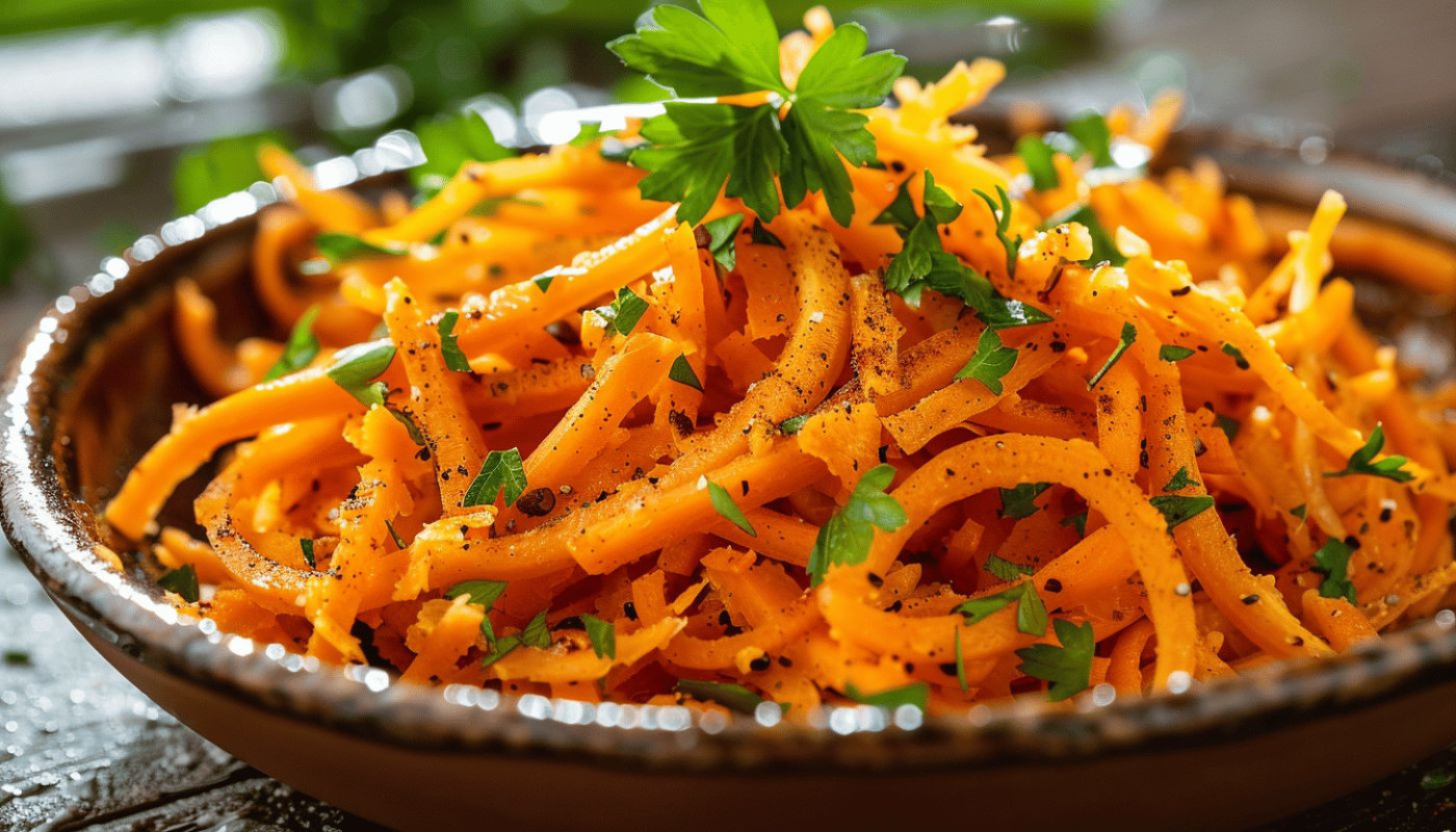 Recette authentique de carottes râpées à la marocaine
